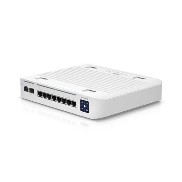 Ubiquiti UniFi USW-Enterprise-8-PoE 8x 2.5GbE Multi-Gigabit PoE LAN 2xSFP+ port L3 menedzselhető switch