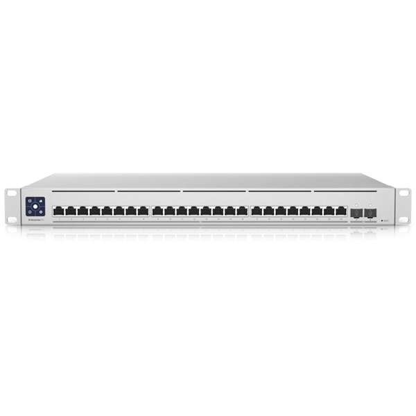 Ubiquiti UniFi USW-EnterpriseXG-24 24x 100M/1G/2.5G/ 5G/10G Multi-Gigabit LAN 2xSFP28 port L3 menedzselhető switch