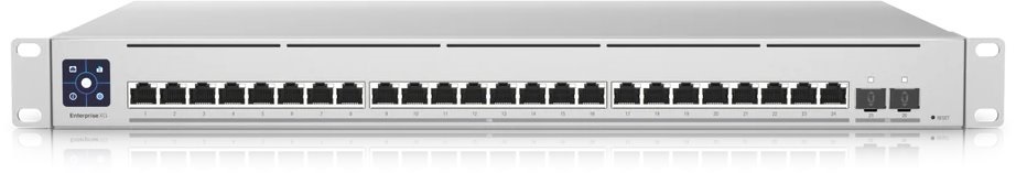 Ubiquiti UniFi USW-EnterpriseXG-24 24x 100M/1G/2.5G/ 5G/10G Multi-Gigabit LAN 2xSFP28 port L3 menedzselhető switch