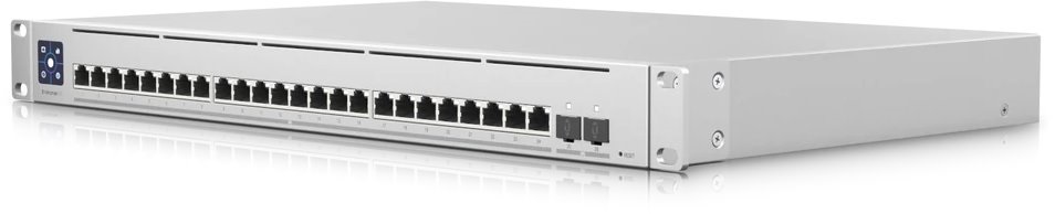 Ubiquiti UniFi USW-EnterpriseXG-24 24x 100M/1G/2.5G/ 5G/10G Multi-Gigabit LAN 2xSFP28 port L3 menedzselhető switch