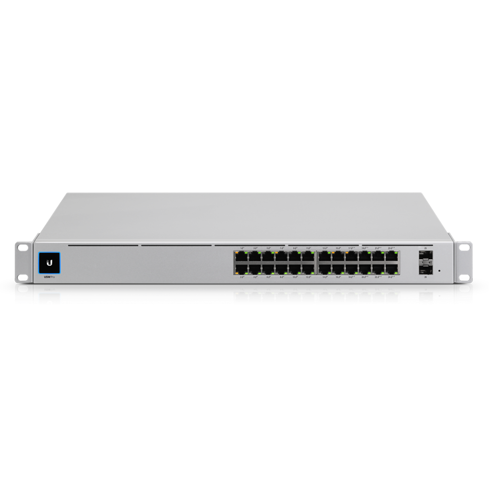 Ubiquiti UniFi USW-PRO-24-POE Gen2 24port GbE LAN 16xPoE+ 8xPoE++ 2xSFP+ port L3 menedzselhető switch