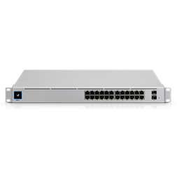 Ubiquiti UniFi USW-PRO-24-POE Gen2 24port GbE LAN 16xPoE+ 8xPoE++ 2xSFP+ port L3 menedzselhető switch