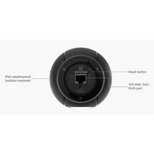 Ubiquiti UniFi UVC-G5-PTZ-B 4MP 2K kültéri fekete PTZ dómkamera