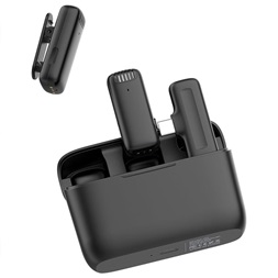 Ulanzi J12 2 mikrofon és 1 vevő usb-c csatlakozás fekete vezeték nélküli Lavalier mikrofon