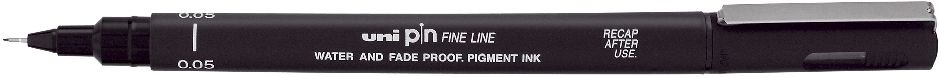 Uni PIN 0,05 mm fekete rajzmarker