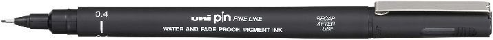 Uni PIN 0,4 mm fekete rajzmarker