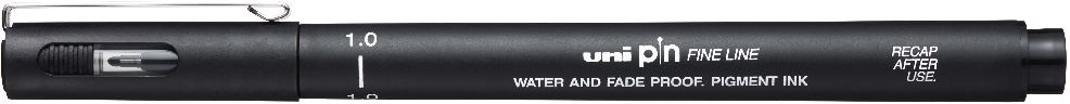 Uni PIN 1 mm fekete rajzmarker