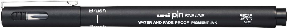 Uni PIN ecset fekete rajzmarker
