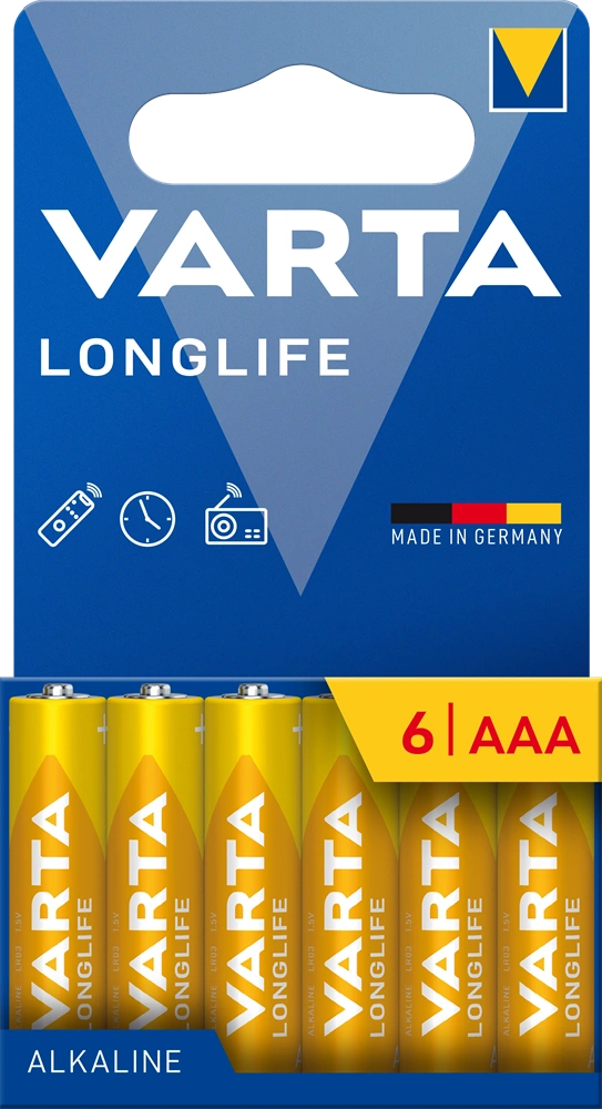 VARTA 4103101746 Longlife AAA mikroceruza elem 6db/bliszter