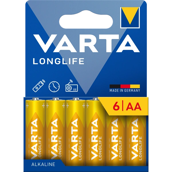 VARTA 4106101736 Longlife AA elem 6db/bliszter
