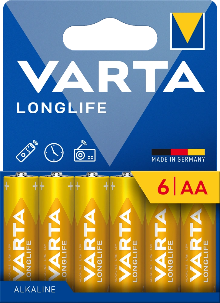 VARTA 4106101736 Longlife AA elem 6db/bliszter
