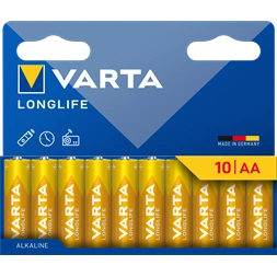 VARTA 4106101761 Longlife AA ceruzaelem 10db/bliszter