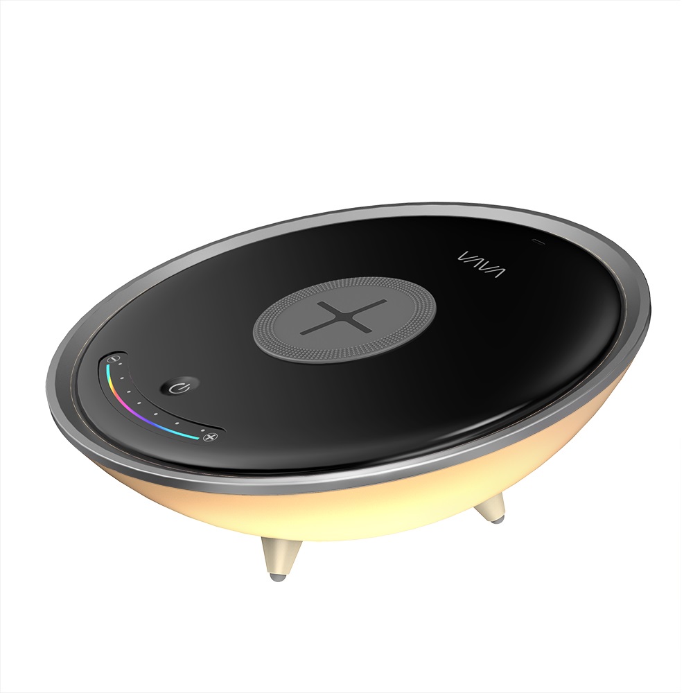 VAVA VA-CL005 fehér LED lámpa, vezeték nélküli töltővel