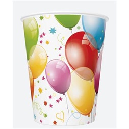 IRIS Daisy papírpohár, 250 ml, különböző színekben és mintákkal, 8db/csomag