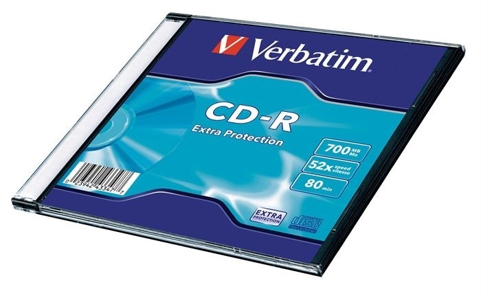 VERBATIM 43347 CD-R 700MB/52x/extra protection írható felület/egyszer írható CD 1db (műanyag tokos)