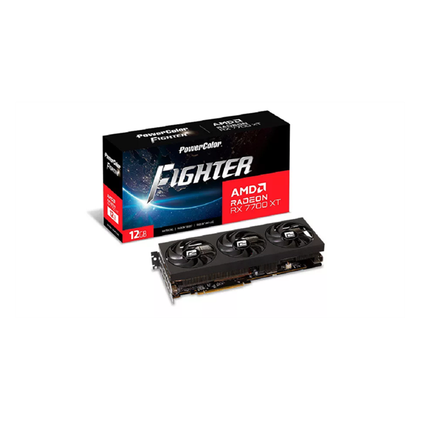 VGA PowerColor AMD RX 7700 XT Fighter 12GB GDDR6 - RX7700XT 12G-F/OC