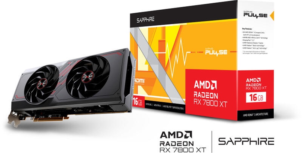 Sapphire PULSE AMD RX 7800 XT 16GB GDDR6 256bit PCIe videokártya