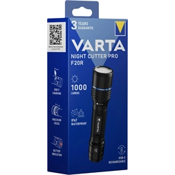 Varta 18920101111 Night Cutter Pro F20R LED újratölthető zseblámpa