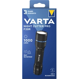 Varta 18920101111 Night Cutter Pro F20R LED újratölthető zseblámpa