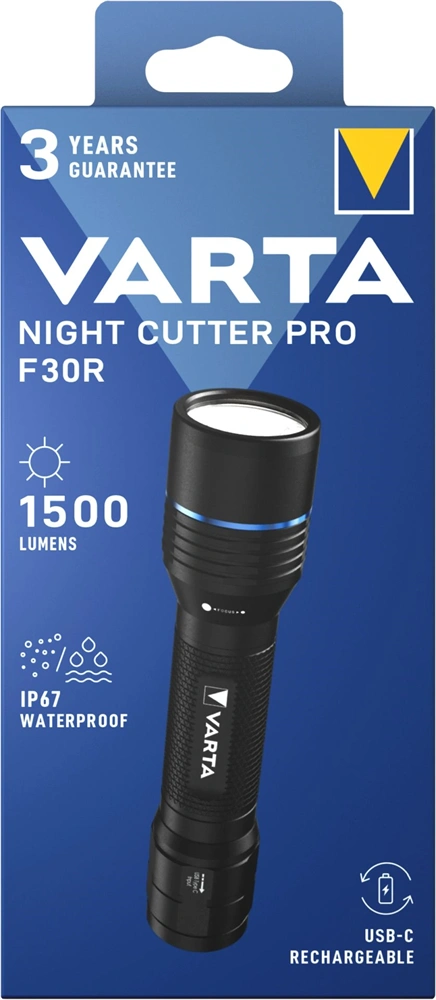 Varta 18921101111 Night Cutter Pro F30R LED újratölthető zseblámpa