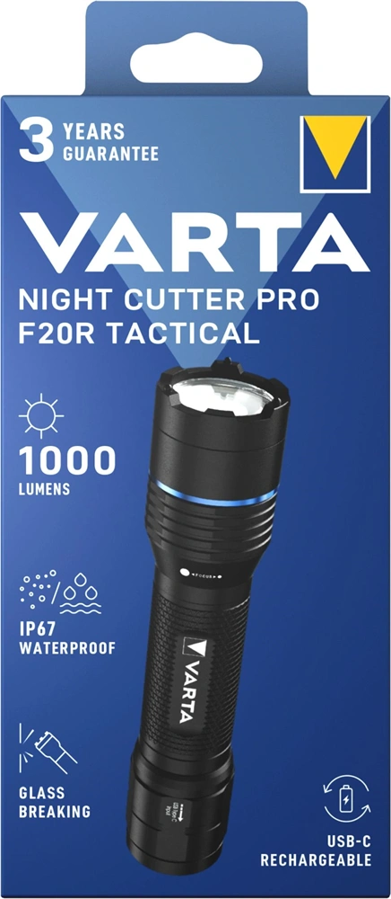 Varta 18923101111 Night Cutter Pro Tactical F20R LED taktikai újratölthető zseblámpa