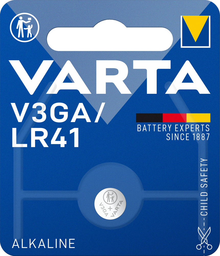 Varta 24261101401 V3GA/LR41 alkáli gombelem