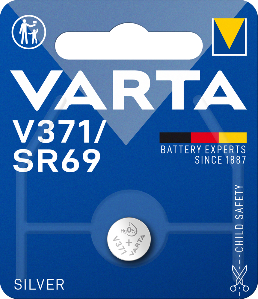 Varta 371101401 V371 ezüst gombelem
