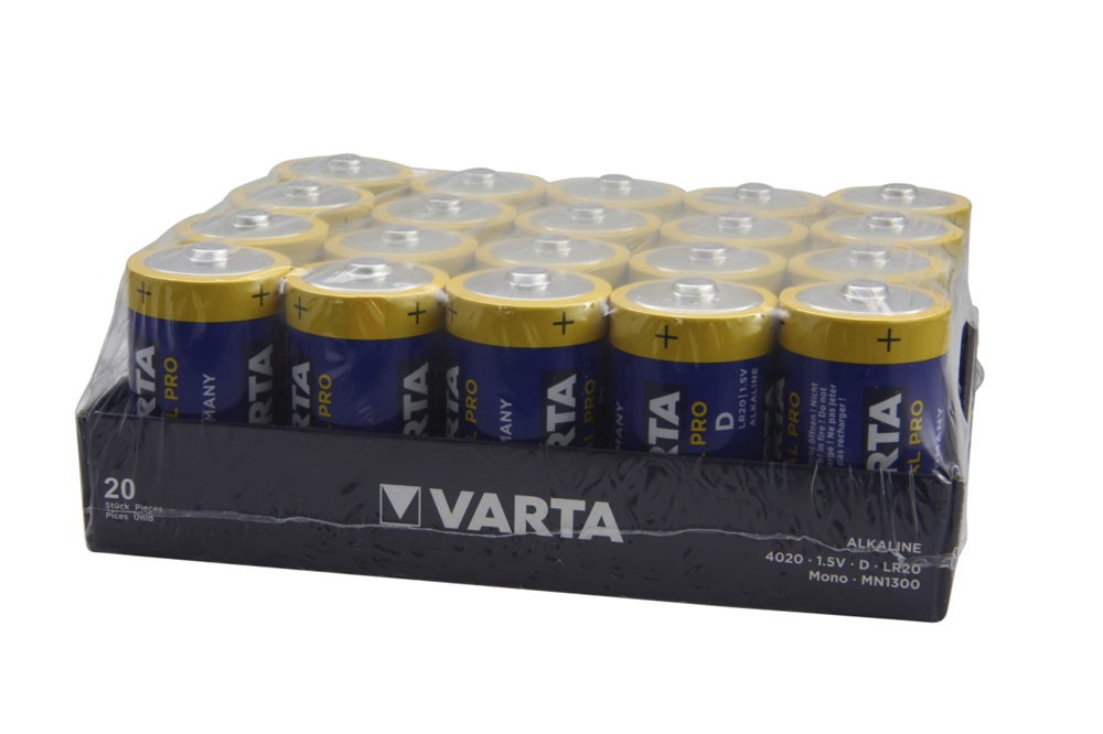 VARTA 4020211111 Industrial Pro D (LR20) alkáli góliát elem 20db/bliszter