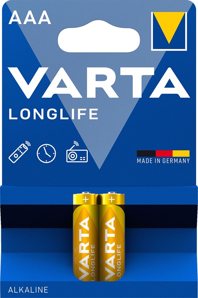 Varta 4103101412 Longlife AAA (LR03) alkáli mikro ceruza elem 2db/bliszter