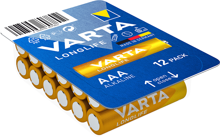 Varta 4103301112 Longlife AAA (LR03) mikro ceruza elem BigBox12