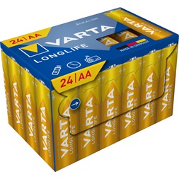 Varta 4106301134 Longlife ceruza AA (LR06) elem 24db/csomag (műanyagmentes csomagolás)