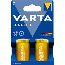 Varta 4114101422 Longlife bébi C (LR14) elem 2db/csomag (műanyagmentes csomagolás)