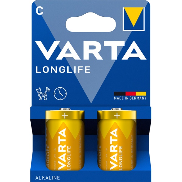 VARTA 4114101422 Longlife C (LR14) baby elem 2db/csomag (műanyagmentes csomagolás)