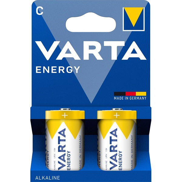 Varta 4114229422 Energy bébi C (LR14) elem 2db/csomag (műanyagmentes csomagolás)