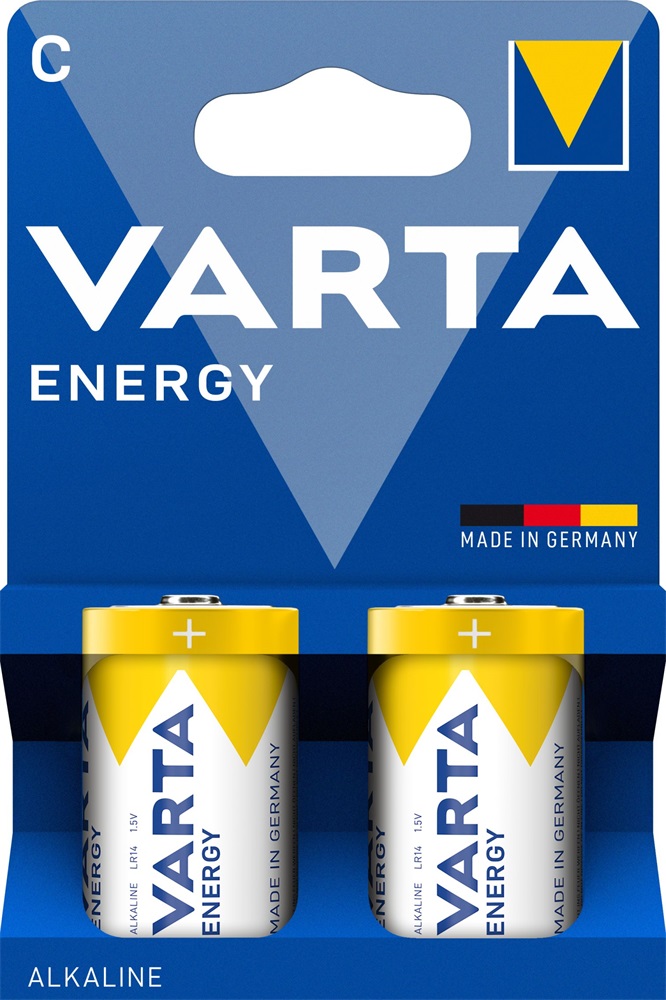 Varta 4114229422 Energy bébi C (LR14) elem 2db/csomag (műanyagmentes csomagolás)