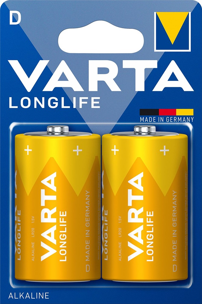 Varta 4120101412 Longlife Góliát D (LR20) alkáli elem 2db/bliszter