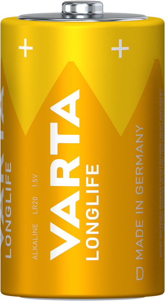 Varta 4120101422 Longlife góliát D (LR20) elem 2db/csomag (műanyagmentes csomagolás)
