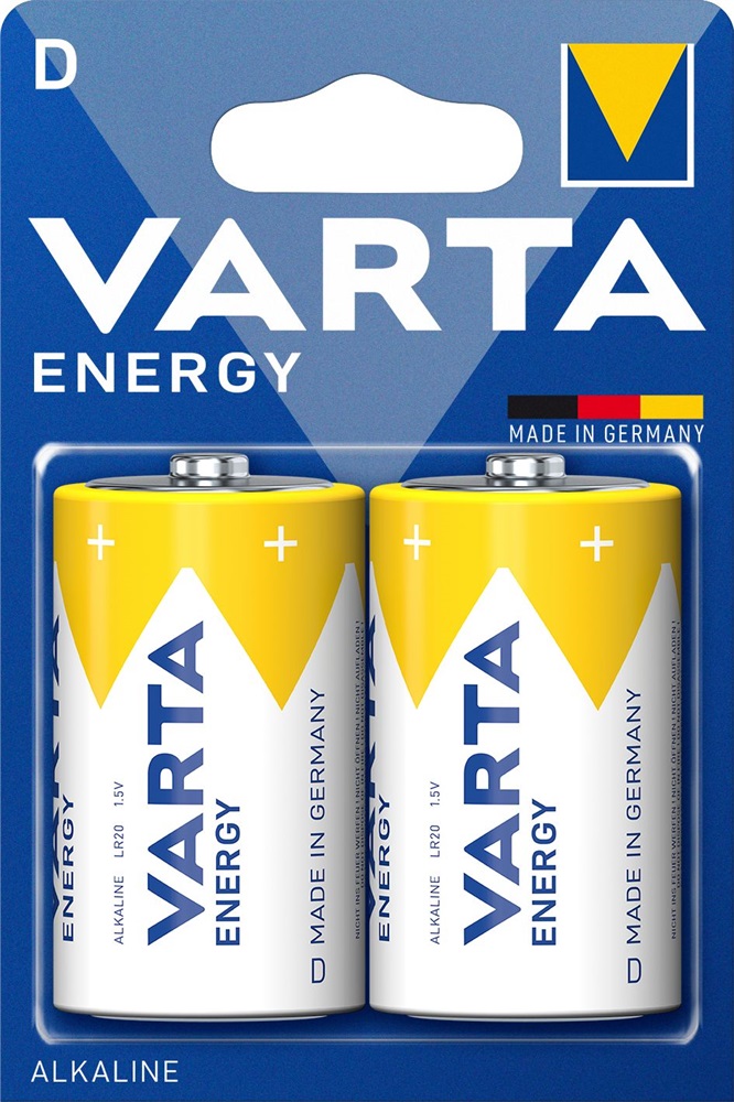 Varta 4120229412 Energy D (LR20) alkáli góliát elem 2db/bliszter