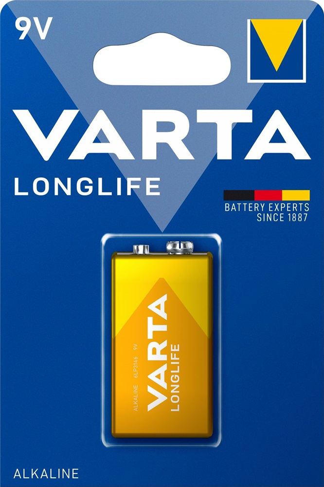 Varta 4122101411 Longlife alkáli 9V elem 1db/bliszter
