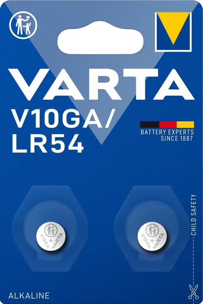 Varta 4274101402 V10GA alkáli gombelem 2 db/bliszter