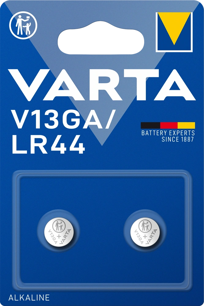 Varta 4276101402 V13GA/LR44 alkáli gombelem 2 db/bliszter