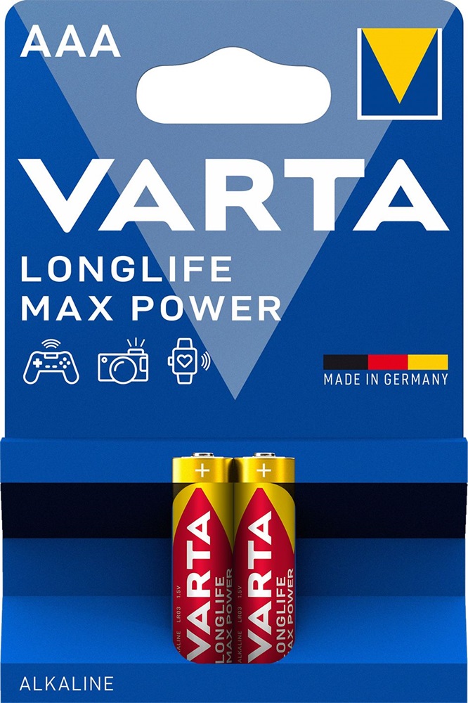 Varta 4703101412 Max Tech AAA alkáli mikro ceruza elem 2db/bliszter