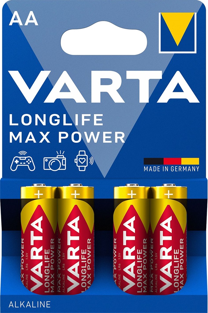 Varta 4706101404 Max Tech AA alkáli ceruza elem 4db/bliszter