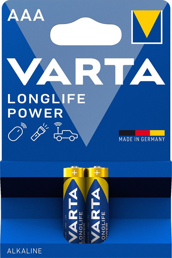 Varta 4903121412 Longlife Power AAA (LR03) alkáli mikro ceruza elem 2db/bliszter