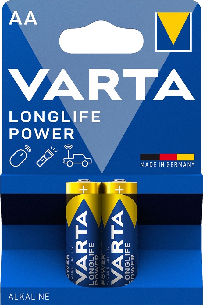 Varta 4906121412 Longlife Power AA (LR6) alkáli ceruza elem 2db/bliszter