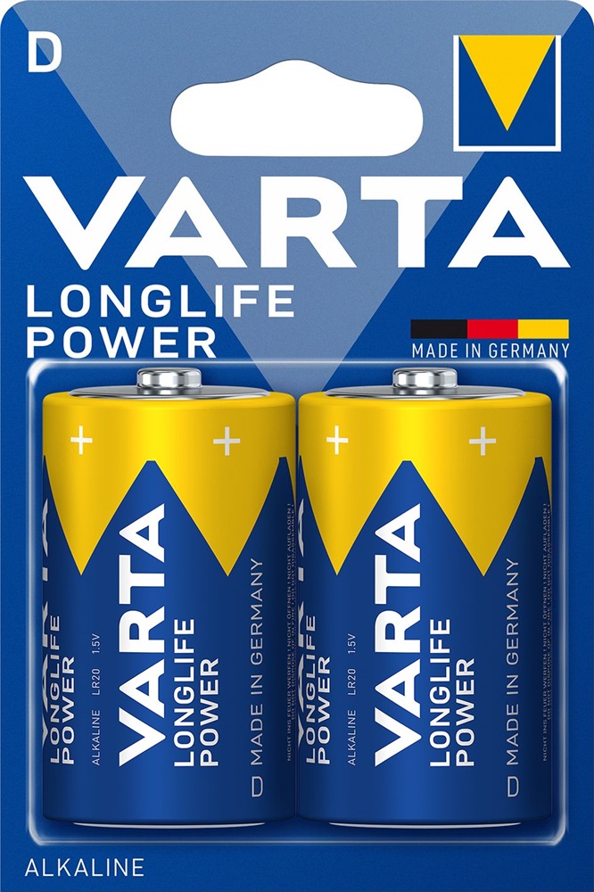 Varta 4920121412 Longlife Power D (LR20) alkáli góliát elem 2db/bliszter