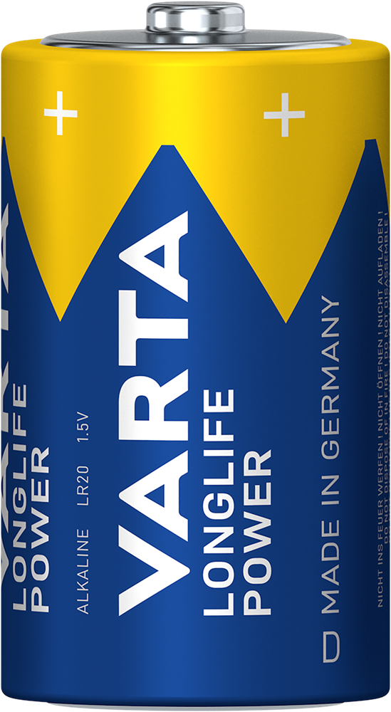 Varta 4920121422 Longlife Power góliát D (LR20) elem 2db/csomag (műanyagmentes csomagolás)