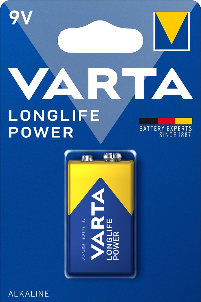 Varta 4922121411 Longlife Power 9V (6RL61) alkáli elem 1db/bliszter