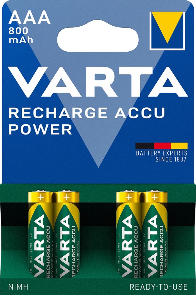 Varta 56703101404 Ready2Use AAA (HR03) 800mAh akkumulátor 4db/bliszter