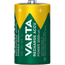 Varta 56720101412 Power góliát D 3000mAh akkumulátor 2db/csomag (műanyagmentes csomagolás)